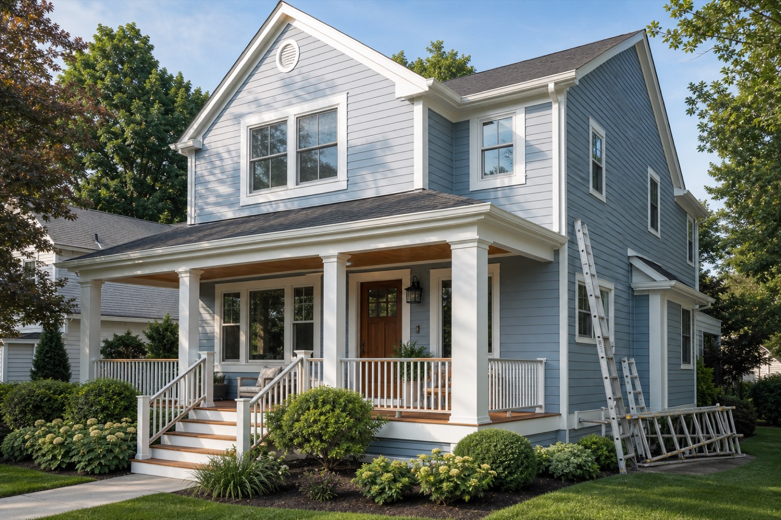 Exterior painting example.